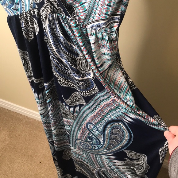 Paisley Print Maxi Dress - Picture 6 of 11
